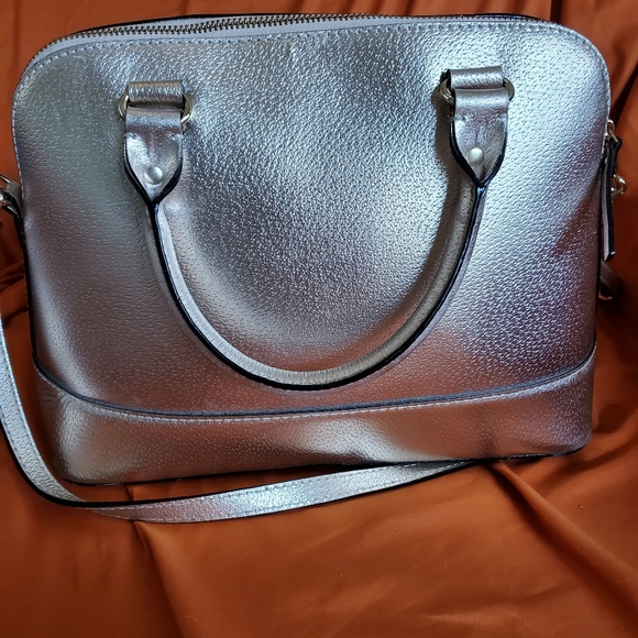 Kate Spade champagne metallic bag and wallet - Picture 3 of 9